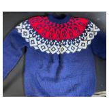 Nordic Pattern Knit Sweater Lot + Orange Cardigan + Holiday Quilts & Textiles Bundle