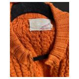 Nordic Pattern Knit Sweater Lot + Orange Cardigan + Holiday Quilts & Textiles Bundle
