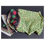 Nordic Pattern Knit Sweater Lot + Orange Cardigan + Holiday Quilts & Textiles Bundle