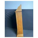 Oak Mantel Clock with Calendar Dial - Roman Time Dial in Carved Case