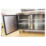 BISON BPT 67", 2 Door, Pizza Prep Table Refrigerator Commercial NSF