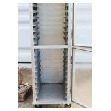 Lockwood CA72-RR18-CDD-R Dutch Door Display Cabinet, 18 Pan Capacity