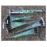 6  Ball Waterfall for Slatwall - 16" Long, Chrome,  Hang shirts, sweatshirts and jackets. Lot Of 20 Slatwall,