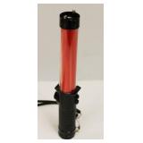 Bright LED Safety Traffic Baton Flashlight Stick With Self Whistle, Front Light & Magnetic Base. New In Box
