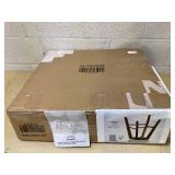 Costway 2 Pieces 26 Inch Backless Swivel Barstools with Linen Fabric Seat