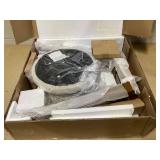 Costway 2 Pieces 26 Inch Backless Swivel Barstools with Linen Fabric Seat