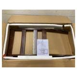 ERGOMASTER Wooden Dining Chairs Set of 4, Farmhouse Kitchen Chairs with Back for Restaurant Dining Room, Brown