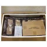 ERGOMASTER Wooden Dining Chairs Set of 4, Farmhouse Kitchen Chairs with Back for Restaurant Dining Room, Brown