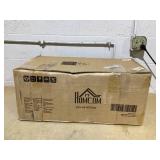 HOMCOM 43.3" Artificial Ball Cypress Topiary Tree, Fake Plant in Pot for Indoor Outdoor Living Room Green