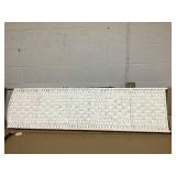 HOMCOM Room Divider, 3 Panel Folding Privacy Screen, 6FT Tall Portable Weave Partition Wall Divider for Bedroom, White