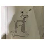 Tangkula Solid Wood Cat Tree, 4-in-1 Building Block Large Cat Tower with Space Capsule Nest, Sisal Scratching Posts