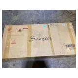 Soozier Home Gym Treadmill, Walking / Jogging Exercise Machine w/ LCD Monitor, White