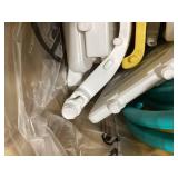 Qaba 8 in 1 Toddler Slide for Kids Age 1-3 Years with Basketball Hoop, Climber, Telescope, Tunnel, Steering Wheel, Aisle (Minor Transit Damage, See Photos)