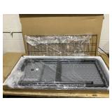 Outsunny Folding Fish Cleaning Table with Sink, Portable Camping Table with Faucet, Drainage Hose, Sprayer and Shelf, Gray (Missing: Parts B-M, See Photos)