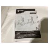 Outsunny Porch Rocker Chair , 350 lbs. Wooden Outdoor Rocking Chair with High Back for Garden, Patio, Balcony, White