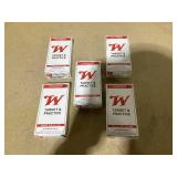 LOT OF 5 Winchester USA 10mm Auto Ammunition 50 Rounds 180 Grain Full Metal Jacket Flat Nose 1080fps