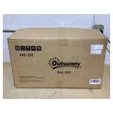 Outsunny 46L Lawn Roller, Push/Tow Behind Sod Roller with U Shaped Handle, Water Filled Yard Roller for Garden, Lawn, Backyard (Missing Hardware)