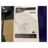 HOMCOM Rolling Creeper Garage Stool, 300 LBS Capacity Mechanic Stool with 360° Wheels, Tool Tray, Adjustable Height, Blue (Used, Maybe Missing Hardware)