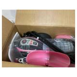 Costway 6V Kids Ride on Chopper Motorcycle 3 Wheel Trike with Headlight and Horn Pink