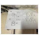 Costway Dining Chair Set of 4 with Curved Backrest Padded Seat & Metal Legs for Dining Room White