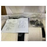 Costway Dining Chair Set of 4 with Curved Backrest Padded Seat & Metal Legs for Dining Room White