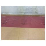 HomCom 44" Tufted Faux Leather Ottoman Storage Bench With Shoe Rack- Crimson Red(missing part b)