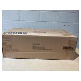 HOMCOM Kitchen Buffet Hutch Cabinet, Freestanding Kitchen Pantry Storage Cabinet Cupboard with Framed Glass Door, Drawer and Microwave Space, White