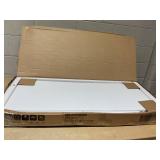 HOMCOM 5-Tier Media Cabinet, Media Stand with Adjustable Shelves, Tempered Glass Doors, and Cable Management, Rustic Brown