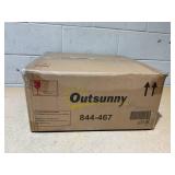 Outsunny 12PCs Grass Wall Panels, 20" x 20" Artificial Grass Wall Decor, Greenery Backdrop Panels Wall for Outdoor, Indoor, Garden, Fence, Backyard, Green and Red