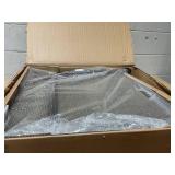 Outsunny Outdoor Glider Chair Patio Glider Swing Chair with Mesh Seat, Steel Frame for Backyard, Garden, Porch, Light Mixed Brown