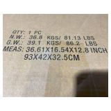 HOMCOM 65" Kitchen Cabinet, Kitchen Pantry Cabinet with 4 Doors and 16 Door Shelves for Dining Room, Gray