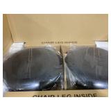 Giantex Bar Stools Set,  Counter Height Stools with Round Seat, Footrest, Wooden Frame