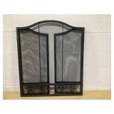 Costway 3-Panel Fireplace Screen Decorative Spark Guard