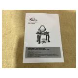 Qaba Kids Vanity Set with Mirror and Stool, with Light and Sound, Pink (Used)