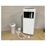 COSTWAY 10000 BTU Portable Air Conditioner, 3 in 1 AC Unit, Fan & Dehumidifier w/Sleep Mode, 24H Timer, LED Display, Child Lock, Remote Control & Window Kit for Bedroom, Office, Dorm (10000BTU) (Used)