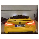 Qaba BMW M4 Licensed 12V Ride on Car, Kids Car w/ Remote Control, Suspension, Handle Attachment, LED Lights, Music, Yellow