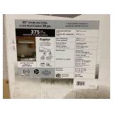 Broan-NuTone BCSQ130SS Three-Speed Glacier Under-Cabinet Range Hood with LED Lights ADA Capable, 1.5 Sones, 375 Max Blower CFM, 30-Inch, Stainless Steel (Used, Missing Hardware)