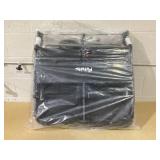 Petsite Foldable Double Pet Stroller, Adjustable Sunshade, Storage Basket, Black