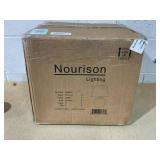 Nourison Home 20" Sand Light Beige Ceramic Pot Table Lamp