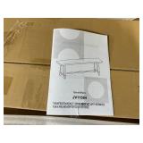 60 Inch Dining Bench 3 Person Entryway Shoe Bench with Metal Frame-60 inches