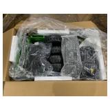 Qaba 12V Ride on Car, Ride on Truck w/ Remote, 4 Suspension Wheels, 3 MPH Max Speed, Music, Horn & Lights, Green (Maybe Missing Hardware. Missing Parts: 3, 9 See Photos)