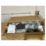 Costway Artificial Christmas Tree Set of 3 with Snow-flocked Branch Tips and LED Lights