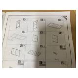 Outsunny Outdoor Pool Towel Storage Cabinet Organizer, Outdoor Bar Table with Shelf and Cabinet, Pool Towel Holder Pool Valet with Weather-Resistant PE Rattan and Steel Frame, Mixed-Gray(missing part 