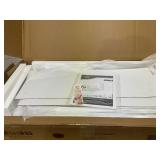 HOMCOM Lateral File Cabinet, 2 Drawer Filing Cabinet with Adjustable Hanging Bar for Letter, A4 and Legal Size, White (Missing Hardware)