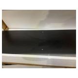 HOMCOM Boho Kitchen Cabinet, Buffet Cabinet with 4 Rattan Doors and Adjustable Shelves for Dining Room, Black and Natural (Missing Part 10)