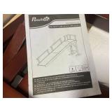 PawHut Wooden Dog Ramp with Removable Guardrails, Non-Slip Surface, 73" Long, Brown