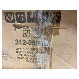 Qaba Kids Desk and Chair Set, Height Adjustable School Study Table and Chair, Student Writing Desk with Tilt Desktop, LED Light, Pen Box, Drawer, Reading Board, Cup Holder, and Pen Slots, Blue