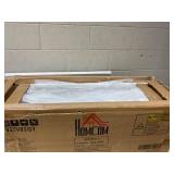 HOMCOM Freestanding Kitchen Pantry, 4-Door Kitchen Pantry Cabinet with Adjustable Shelves and Doors, Distressed White