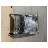 Outsunny Set of 2 Patio Folding Chairs, Stackable Outdoor Sling Patio Dining Chairs with Armrests for Lawn, Camping, Dining, Beach, Metal Frame, No Assembly, Black