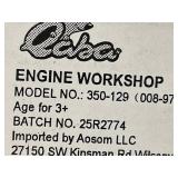 Qaba Mechanic Kids Truck Engine Toy Set, Car Service Play Set, Red (Maybe Missing Hardware)